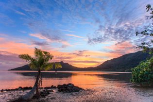 Sunset in Polynesia