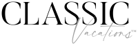 Classic Vacations logo signature black